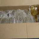 Plastic Glasses Plastic Goblets Vintage Style Cordial Drinking Glasses for Wedding Reception, Grand Event Party Supplies (24, Gold)