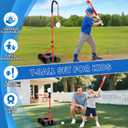 3-In-1 Kids Basketball Hoop and T Ball Set for Age 3-5 6-8, Adjustable Toddler Basketball Hoop, Hanging Tee Ball for Outdoor, Birthday Christmas Sport Toys Gift for Boys Girls 3 4 5 6 7 8 Year Olds