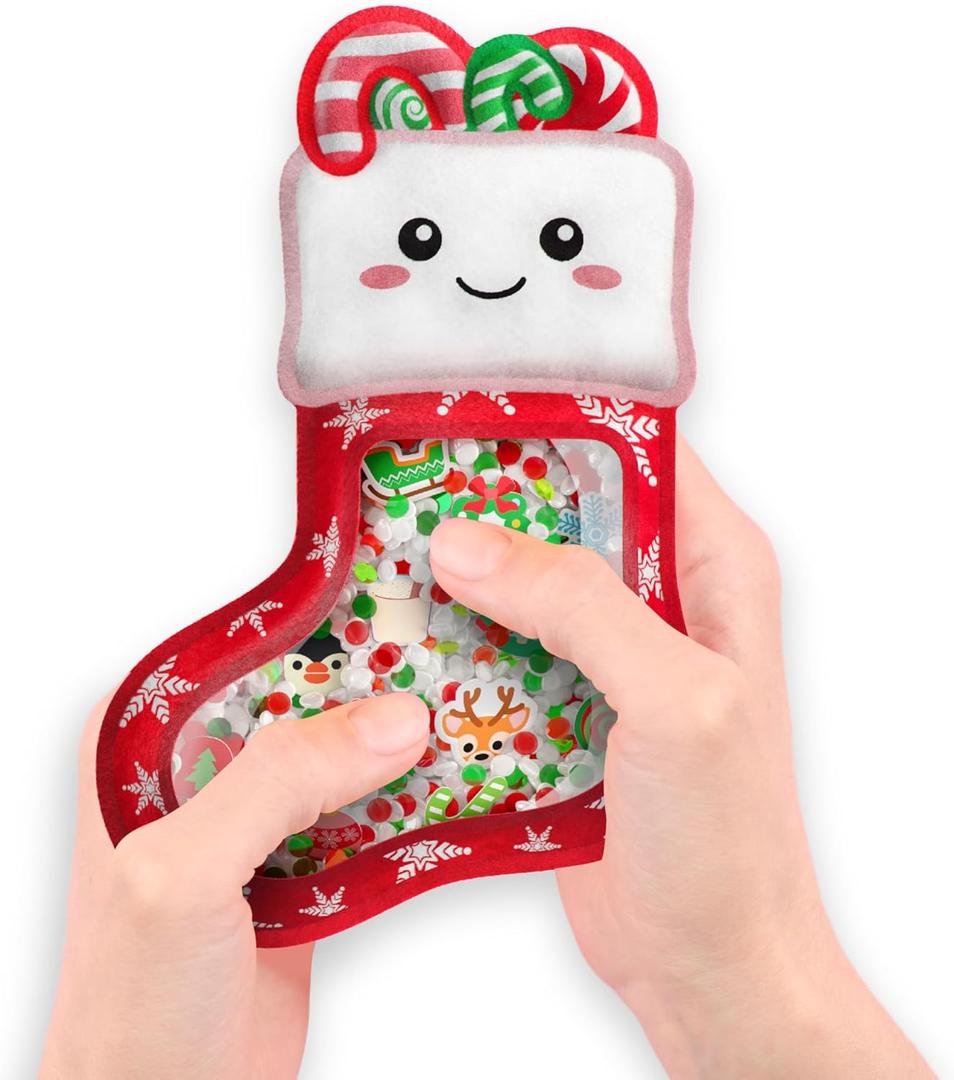 Vango BIZYBOO - Toddler Preschool Learning Activity - Teach Objects and Words with This Educational Seek & Find Sorting Toy  for Ages 2 and Up - Stocking Stuffer - Christmas (Stocking)