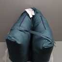 Arden Outdoor Plush Modern Tufted Blowfill Dining Chair Cushion, 21 x 40, Water Repellent, Fade Resistant, Tufted Cushion for Dining and Bistro Chairs, Peacock Blue Green Texture