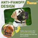 Dog Muzzle, Soft Mesh No Barking Pet Muzzles for Small Medium Large Sized Dogs, Breathable Drinkable Dog Mouth Guard Adjustable Puppy Muzzle to Prevent Biting Chewing and Licking (XL(circumference 11.22 in), Camo)