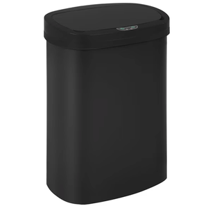 BestOffice 13 Gallon Plastic Touchless Kitchen Trash Can with Motion Sensor for Indoor Use(Black)