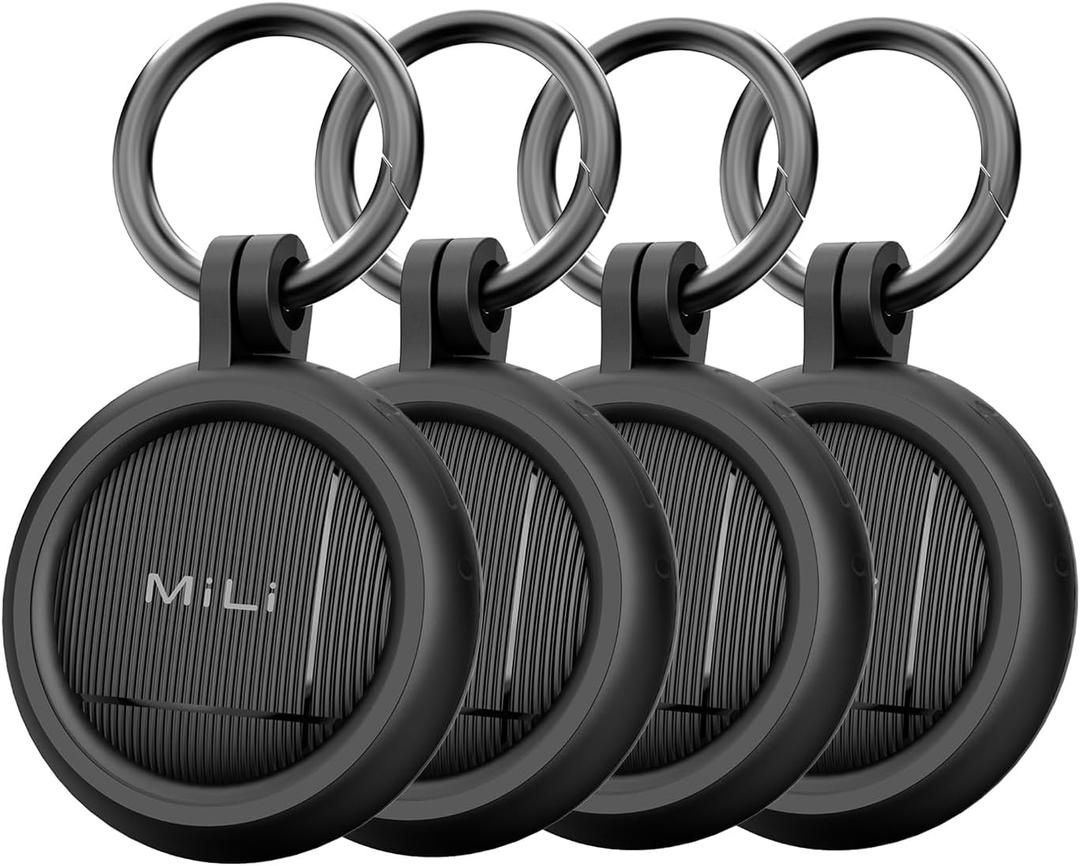 LiTag Tracker Tag for iOS and Android, Bluetooth Tracking Tag/Key Finder/Luggage Tracker/Item Locator, Compatible with iOS Find My or Google Find Hub App (Dual System, 4PCS)