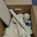 Cat Scratcher, 180Angles Cat Scratcher, 23.6'' Cat Scratch Pad W/Toy Balls, Cat Scratch Pad for Indoor Cats Kitties, Cats Scratching Board W/Adjustable Shape, 2-Sided Sisal Design