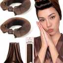 Classic Heatless Curls Overnight Rods - Upgraded Directional Grip Velvet Heatless Hair Curler to Sleep in No Heat Heatless Curling Flexi Rods Foam Hair Rollers for Blowout Look Long & Medium Hair