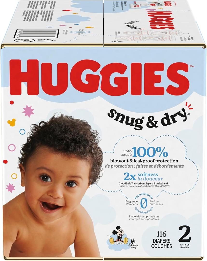 HUGGIES SNUG&Dry GIGA Diaper SZ2 116 HUGGIES SNUG&Dry GIGA Diaper SZ2 116