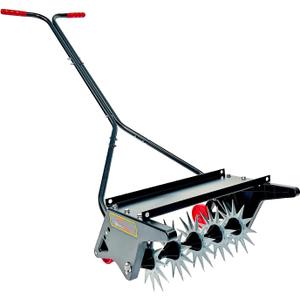Brinly 18" Premium Push Spike Aerator with 3D Steel Tines & Weight Tray