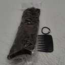 REECHO Curly Hair Extensions - 4PCS 18" GoGo Curly Clip in Hair Extensions 100% Super Protein Hairpieces with Invisible Lace Weft Silky Soft Natural Look for Women - Golden Brown