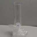 Ciaell 24 Pack Plastic Champagne Flutes - Clear 6 Oz Disposable Champagne Glasses - Square Plastic Toasting Glasses for Party Birthday Anniversary Wedding