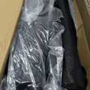 HIGH POINT SPORTS Foldable Stadium Seat Portable Folding Stadium Chairs Padded Bleacher Seat Cushion Bleacher Chair with Armrest and Cup Holder (Black-grey2)