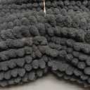 OLANLY Bathroom Rugs 36x24, Extra Soft Absorbent Chenille Bath Rugs, Rubber Backing Quick Dry, Machine Washable Bath Mats for Bathroom Floor, Tub and Shower, Home Decor Accessories, Dark Grey