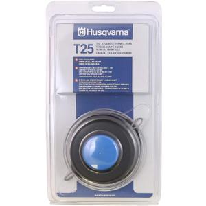 Husqvarna 966674401 T25 Tap Advance String Trimmer Head, Weed Eater Attachments 100-200 Series, Prewound with .095-Inch Trimmer Line, Black