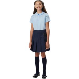 French Toast Girls' Adjustable Waist 2-Tab Scooter, Navy, 6X