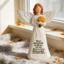 Retirement Gift for Woman, Happy Retirement Gifts for Women Teacher Nurse Friend Coworker, 7 Angel Figurine for Retirement Party Decorations (Yellow Tulip Retired Angel)