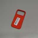 DOMAVER Case for iPhone 17 Pro 6.3'' Smooth Liquid Silicone Soft Gel Rubber Microfiber Lining Cushion Cover Shockproof Protective Phone Cases Compatible with iPhone 17 Pro - Red