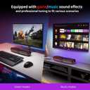 Edifier MG300 Computer Sound Bar: Loud Speakers with Deep Bass - Switch RGB Built-in Microphone for Gaming Speakers Wireless Bluetooth 5.3 & USB Adapter PC Sound Bar for Desktop, Black