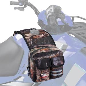 KEMIMOTO ATV Tank Bag Water-resistant Cooler All Terrain Vehicles Accessories Motorcycle Saddle Bag Compatible with Most ATVs and Snowmobiles Bicycles, Camo