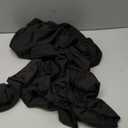 GOBLES Women's Elegant Long Sleeve V Neck Ruched Bodycon Mini Party Cocktail Dress (Large, Black)