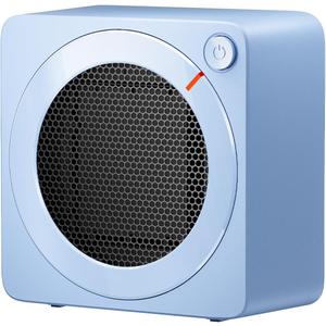 Gaiatop Mini Space Heater, Lightweight PTC Ceramic Fast Heating 500W Energy Efficient for Indoor Use, Overheating & 45 Tip-Over Protection, Portable Desk Electric Heaters for Office Home Blue