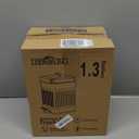 CEROELDA Small Trash Can with Lid5L/1.3 Gal,Stainless Steel Outdoor Dog Poop Garbage CanFarmhouse Retro Metal Waste Bin w/Step Pedal for Bathroom Bedroom OfficeSoft CloseBlack