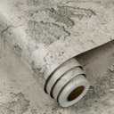 FunStick 24"x200" Grey Cracked Concrete Peel and Stick Wallpaper for Bathroom Bedroom Accent Wall Paper Waterproof Removable Vinyl Industrial Grey Cement Contact Paper for Countertops Kitchen Cabinets