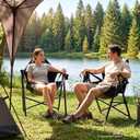 Hammock Camping Chair Set of 2 with Adjustable Backrest | 400lbs Heavy Duty Portable Swing Chair Outdoor with Headrest and Cup Holder, Foldable Camping Chair for Camping, Travelling