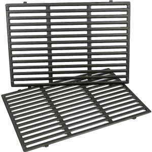 Genesis II E-310 Grill Grates for Weber Genesis II 300 & LX 300 Series, Fits E/S 310 315 325 335 & LX 340 Replaces 66095 66802 66805 Cast Iron Replacement Cooking Grates, 2 Pack 18.75 x 13.25 Inch