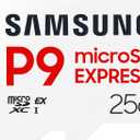 Samsung P9 Express microSD Express Card, 256GB microSDXC Memory Card, Up to 800 MB/s, for Nintendo-Switch  2, (MB MK256T/AM)