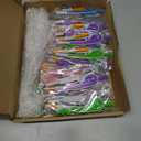 Zonon 30 Pcs Student Math Geometry Compass Tool Classroom Set Bulk 6 Inch Bright Colored Plastic Drawing Compass with Pencils Back to School Supplies for School Home Office