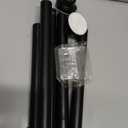 Black Shower Curtain Rod 2680 Inch, Adjustable Spring Tension Curtain Rod No Drill, Stainless Steel Shower Rod Easy Install, Rustproof Tension Rod for Windows Bathroom Closet Kitchen Room Divider