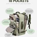 LOVEVOOK Travel Backpack for Women & Men - 17.3 Inch Carry On Backpack & Personal Item Backpack for Airlines, Spacious and Durable Design, with 3 Packing Cubes