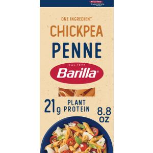 Barilla Chickpea Penne Pasta, 8.8 oz (Pack of 10) - Vegan, Gluten Free, Non GMO & Kosher - Made with Plant Based Protein (EXP 07/01/26)