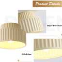 Vintage Modern Semi Flush Mount Ceiling Light Nordic Simple Resin Ceiling Lights Fixture Minimalist Foyer Close to Ceiling Lamp Mid Century Indoor Hallway Ceiling Light for Bedroom