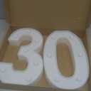 30th Birthday Decorations for Her Him,30th Birthday Centerpieces Table Decorations for Women Men,Light Up Numbers 30 Sign for Party Backdrop Wall Decor for 30 Wedding Anniversary Decoration