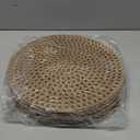 24 Pcs 12 Inch Round Burlap Placemat Boho Jute Woven Charger Rustic Vintage Brown Heat Resistant Dining Table Mat for Home Wedding Craft Farmhouse Outdoor Birthday Bridal Party Decoration