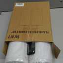 Yongmao 10" x 4" Waterproof Outdoor Flameless Candles Battery Operated LED Flickering Tall Pillar Candles with Remote and Timer for Indoor Outdoor Lanterns, Long Lasting, White Set of 2