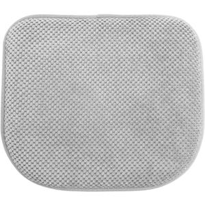 Silver Grey Foam Seat Cushions Kitchen Chairs Pads for Dining Chairs Non Slip Office Seat Cushions Washable U Shaped Soft Thick Large Metal Wooden Chair Cushions,17" x 15"