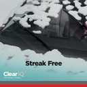 Clear IQ Premium Silicone Windshield Wipers 26 in. Driver and 16 in. Passenger Set - Beam Style Automotive Replacement Windshield Wiper Blades for Car - All Weather 26 and 16 Inch Wiper Blade Set