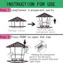 Jealoeur Bird Feeders for Outdoors Hanging Bird Feeder Wild Birds Seed, Green