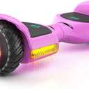 Gyroor Self Balancing Scooter New G13 All Terrain Balancing Scooter with LED Lights, Self Balancing Off Road with Bluetooth for Kids ages 6-12 and Adults (Pink)