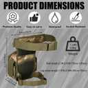 Protector Plus Tactical Drop Leg Bag Military Tool Gear Fanny Thigh Pack Utility Airsoft Motorcycle Cycling Waist Gear Pouch (Patch Included), CP