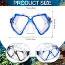 Weewooday 2 Pcs Adults Swimming Goggles with Nose Cover Antifog Clear Diving Mask Clear Wide View No Blurring Tempered Glass Swim Goggle for Adult Men Women Youth