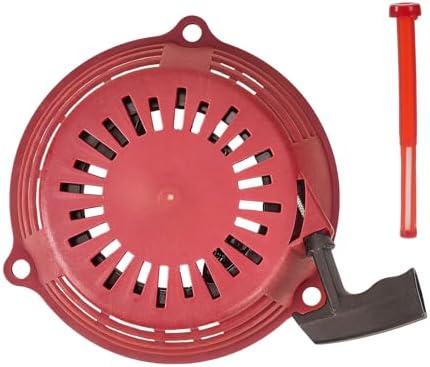Mikatesi GCV160 Pull Start Assembly Recoil Starter for Honda GC135 GC160 GC190 GCV135 GCV160 GCV190 for Honda EN2000 EN2500 Replaces Models 28400-ZL8-013ZA/ 28400-ZL8-023ZA/ 284400-ZM0-003 (Red)