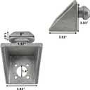Triangular Shipping Container Side Twist Lock Tie Down Anchor, 4 Pack