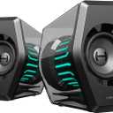Edifier G2000 Pro 64W Desktop 2.0 Computer Gaming Speakers for PC Laptop Mac Woofer Bluetooth USB 3.5mm AUX Inputs RGB Lights Multimedia Speakers Black