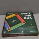 Large Shut The Box Game Wooden for 4 Players - Math Games -Family Games for Kids and Adults - 14-inch Close The Box Game 12 Numbers - Family Board Games