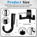 8 Pcs J/V Shed Storage Hooks, Shed Accessories, Compatible with Hanging Storage Garage Shelves Accessories Parts, Storages Sheds Replacement Screws, Brackets and Hooks(Black)