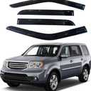 IG Window Visors Fit for 2009-2015 Honda Pilot, Out-Channel Rain Guards Vent Wind Deflectors 4PC, Car Accessories for 09-15 Pilot