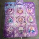 Dance Mat Toy for 3-12 Year Old Girls, Electronic Dance Pad with Wireless Bluetooth,Frozen 8-Button Music Princess Toys Play Mat for Kids with LED Light, Built-in Music, Toddlers Birthday Gift Ages 3+ (Purple)