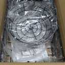 Winmien 3 Tier Countertop Fruit Vegetable Basket Bowl Storage, Solid Metal Kitchen Counter Organizer for Storing Fruits, Veggies, Bread, Snacks (Black)